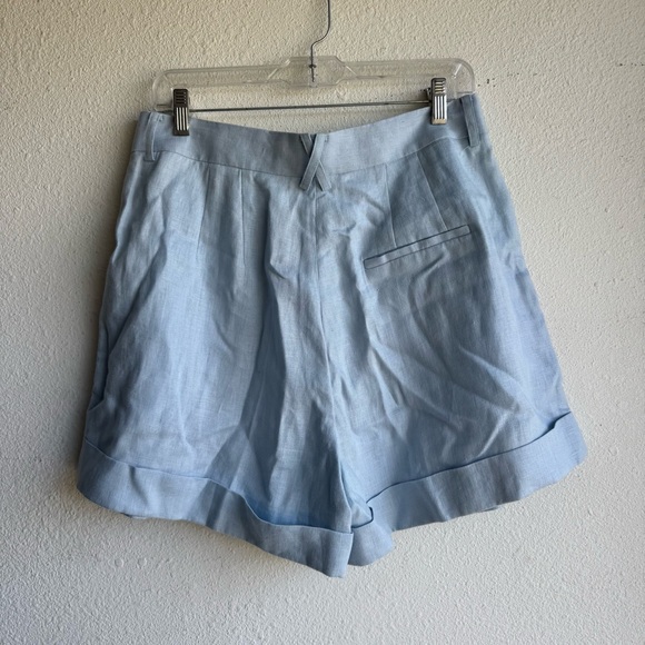 HELSA Blue Linen Rolled Short - Picture 4 of 6